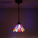 The Cloister Light | Tiffany-Style Stained Glass Pendant Lamp
