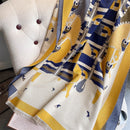 Warm Winter Scarf Cashmere Women Pashmina Design Print Shawls Wrap Female Thick Blanket Soft Bufanda Stoles 2022 Fashion