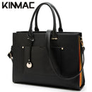 女士公文包 Kinmac 品牌手提包 斜挎电脑包 13.3 英寸，适用 MacBook Air Pro PC 的肩带拼接女包，一件代发