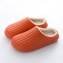 Waterproof Indoor Slippers Women Men Winter Home Floor Shoes Warm Plush Removable Insole Lovers Kitchen Working Slipper SH472