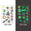 Tattoo Stickers Luminous Child Kid Temporary Fake Tattoos Glow Paste on Face Arm Leg for Children Body Art Mermaid Sticker