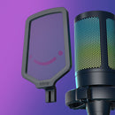 FIFINE USB Condenser Gaming Microphone, for PC PS4 PS5 MAC with Pop Filter Shock Mount&amp;Gain Control for Podcasts