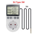 KT3100 KT3200 Thermostat Digital Temperature Controller Socket Outlet Timer Switch Sensor Heating Cooling 16A 220V for Heat Mat