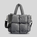 Fashion Large Tote Padded Handbags Designer Quilted Women Shoulder Bags Luxury Nylon Down Cotton Crossbody Bag Winter Purse 2022