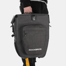 ROCKBROS Waterproof Bike Bag 27L Travel Cycling Bag Basket Bicycle Rear Rack Tail Seat Trunk Bags Pannier MTB Bike Accessories