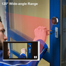 Awapow 3.5 Inch Video Doorbell 120 Degree Peephole Viewer Video Eye Door Bell Smart Home Outdoor Camera Monitor Visual Doorbell