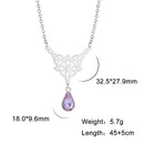 LIKGREAT Celtics Knot Wicca Triquetra Pendant Necklace Pearl Crystal Rhinestone Chain Choker Necklaces for Women Vintage Jewelry