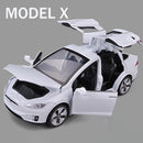 1:32 特斯拉MODEL X MODEL 3 MODEL S 合金汽车模型压铸玩具车 声光儿童玩具 男孩礼物