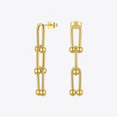 ENFASHION Hollow Link Chain Drop Earrings For Women Stainless Steel Bead Dangle Earings Fashion Jewelry 2020 Pendientes E201159