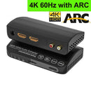 4K HDMI音频分离器5.1 4K 60Hz音频HDMI分离器 HDMI转光纤音频转换器 HDMI ARC 4K 适用于Xbox Series X
