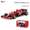 Bburago 1:43 2021 F1 梅赛德斯-AMG W12 44号 汉密尔顿 77号 博塔斯 F1模拟合金超级玩具车模型