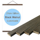 8 Colors Magnet Teak Wood Black Walnut Pine Hanging Scrolls Wall Art Photo Frame Family Canvas Painting Posters Hanger Frame