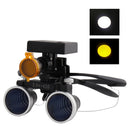 Dental Loupes Dental Magnifier Dental Lab Medical Loupes Magnification Binocular 2.5/3.5x420 Headlight Headlamp 5W Set Metal Box