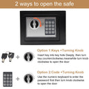Digital Safe Box Small Household Mini Steel Safes Money Bank Safety Security Box Keep Cash Jewelry Or Document Securely With Key
