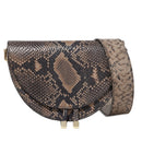 NIGEDU Women Crossbody Bag Fashion Crocodile Semicircle Saddle Bags PU Leather Shoulder Bags for female Handbags designer bolsas