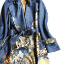 New Women's raincoat autumn and winter suede long-sleeved Trench Women's coat 3xl