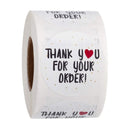500pcs Round Labels Kraft Paper Thank You Sticker Dragees Candy Bag Flower Gift Box Cake Boxes and Packaging Wedding Stickers