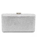Boutique De FGG Fuchsia Women Crystal Clutch Evening Bags Wedding Bridal Rhinestone Box Handbags Party Dinner Diamond Purse