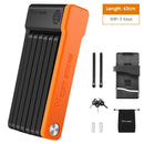 WEST BIKING Bike Lock Anti Theft Foldable Chain Locks With Key Alloy Steel Folding Safety Motorcycle Bicycle Locks For Cycling