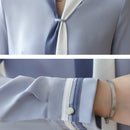 clothe OL office Women Tops and Blouse Vintage Long Sleeve Chiffon Tops Blusas Mujer De Moda 2022 Elegant Autumn blouses