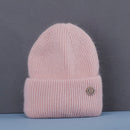 Hot Selling Winter Hat Real Rabbit Fur Winter Hats For Women Fashion Warm Beanie Hats Women Solid Adult Cover Head Cap