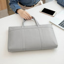 Fashion Women's Briefcase Bag A4 Document Bags Female Book Handbag Women 14" Laptop Briefcases Neutral Office Commuter Bag 2022