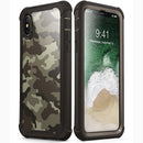 适用于 iPhone X Xs 手机壳 5.8 英寸 原装 i-Blason Ares 系列 全身防摔透明边框手机壳 带内置屏幕保护膜