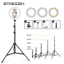 Dimmable Ring Light Selfie LED Round Lamps USB With Phone Holder 1.6M Tripod Stand For Tiktok Video Light Makeup Photography Set
