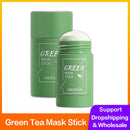 Green Tea Mask Stick Oil Control Eggplant Acne Deep Cleaning Mask Skin Care Moisturizing Remove Blackhead Skin Care Beauty