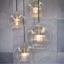 Nordic restaurant lights glass chandelier kitchen bar office coffee shop creative lamp bedroom bedside staircase hanging lights