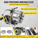 VEVOR BS0 5" Dividing Head Indexing Head Semi Universal With Indexing Plates, Tailstock &amp; 125mm 3-Jaw Chuck for Drilling Milling