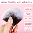 Jessup Makeup Brush set Foundation buffer shader brush 15pcs Black/Rose gold Natural-Synthetic Hair Kисти для Mакияжа