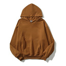 Retro Hip Hop Skull Letter Graffiti Fleece Hooded Hoodies for Men and Women High Street Loose Casual Pullover Sweatshirts