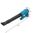 6 Speed Industry Cordless Air Blower Snow Blower Dust Leaf Collector Cleaning Sweeper Garden Power Tool For Makita 18V Battery