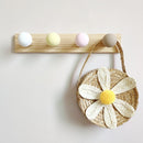 Kids Room Decorative Wooden Hooks White Bunny Dinosaur Natural Wood Hooks For Baby Boys Kids Nursery Room Storage Decoration