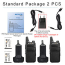 RETEVIS 2件迷你对讲机PMR 446便携式双向无线电ht PTT对讲机RT622便携式电台，适用于狩猎咖啡厅RT22