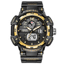 SMAEL Sport Watch Men Big Dial LED Digital Quartz Wrist Watches Men&