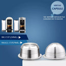 ICafilasSVIP Stianless Steel Reusable Vertuoline Capsule  For Nespresso Vertuo Coffee Filter Espresso For Vertuo Plus