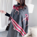 Luxury Winter Cashmere Scarf Women 2022 Design Warm Pashmina Blanket Horse Scarves Female Shawl Wraps Thick Foulard Bufanda