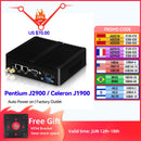 BEBEPC 无风扇迷你电脑 英特尔赛扬 J1900 N2830 双网口 Win10 J2900 四核工控迷你台式机 COM WiFi HTPC