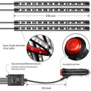 NLpearl APP Car Interior Ambient Light Neon LED Strip Foot Light with USB Wireless Remote Music Auto Atmosphere Decorative Lamp