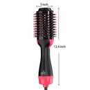 LISAPRO Hot Air Brush &amp;One-Step Hair Dryer  &amp;Volumizer 1000W Blow Dryer Soft Touch Pink Styler Gift&amp;Hair Curler Straightener