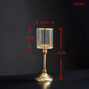 Golden Candle Holder Metal Candlestick Festival Wedding Dining Table Decoration Candle Accessory Desktop Candlesticks Home Decor
