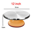 8-12 Inch High-quality Cake Turntable Platform Aluminum Alloy Rotating Baking Stand Decorating Tools Mould Scale Maker Dessert