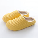 Waterproof Indoor Slippers Women Men Winter Home Floor Shoes Warm Plush Removable Insole Lovers Kitchen Working Slipper SH472