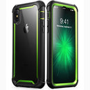 适用于 iPhone X Xs 手机壳 5.8 英寸 原装 i-Blason Ares 系列 全身防摔透明边框手机壳 带内置屏幕保护膜