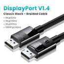 绿联Displayport线缆 8K DP1.4 4K144Hz视频音频线 适用于小米电视盒电脑笔记本显示器游戏DP线 显示端口