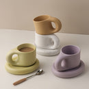 陶瓷浓缩咖啡杯 咖啡杯 怪奇物语 有趣饮具 原创茶杯 大茶碟套装 创意礼品 送朋友