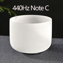 CVNC 12英寸磨砂石英水晶颂钵，用于声音疗愈能量平衡，附赠O形圈和槌