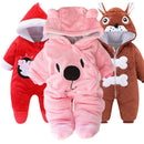LZH Baby Winter Clothes For Newborn Baby Girl Boy Overall Winter Romper For Baby Jumpsuit Kids Christma Costumes Infant Clothing
